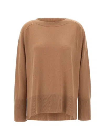 Kaos Crew-neck Sweater In Brown