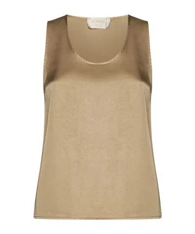 Kaos Crew Neck Vest In Neutral