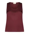Kaos Crew Neck Vest In Red