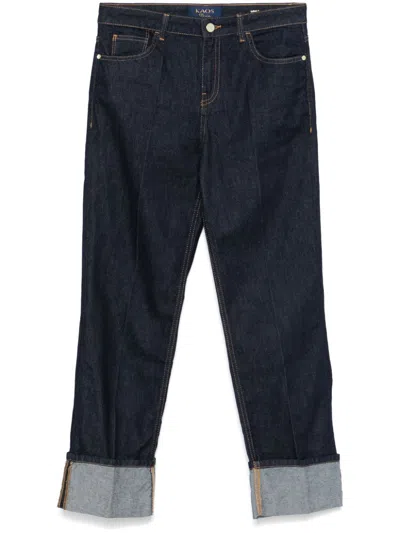 Kaos Cropped Jeans In Blue