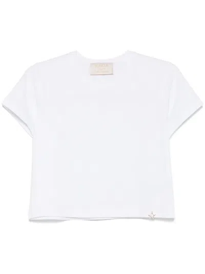Kaos Cropped T-shirt In White