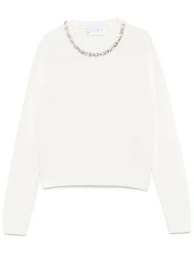 Kaos Crystal-embellished Sweater In Neutrals