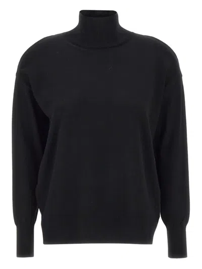 Kaos Cut-out High-neck Jumper In Black