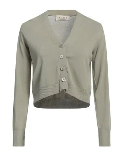 Kaos Day By Day Woman Cardigan Grey Size L Viscose, Polyamide