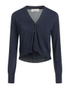 Kaos Day By Day Woman Cardigan Midnight Blue Size M Viscose, Polyamide