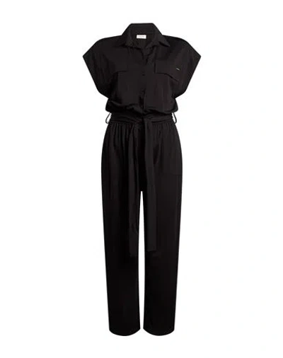 Kaos Day By Day Woman Jumpsuit Black Size 12 Viscose, Polyamide, Elastane