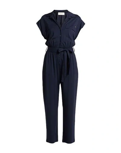 Kaos Day By Day Woman Jumpsuit Navy Size 12 Viscose, Polyamide, Elastane In Blue