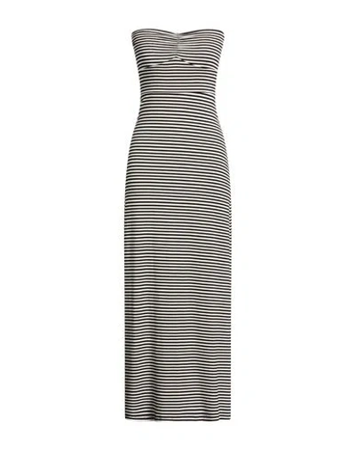 Kaos Day By Day Woman Maxi Dress Black Size 10 Viscose, Elastane