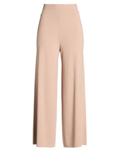 Kaos Day By Day Woman Pants Beige Size L Viscose, Polyester In Pink