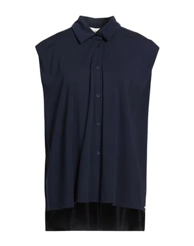 Kaos Day By Day Woman Shirt Midnight Blue Size 8 Viscose, Polyamide, Elastane