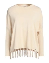 Kaos Day By Day Woman Sweater Beige Size L Viscose, Polyamide