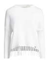 Kaos Day By Day Woman Sweater Ivory Size M Viscose, Polyamide In White