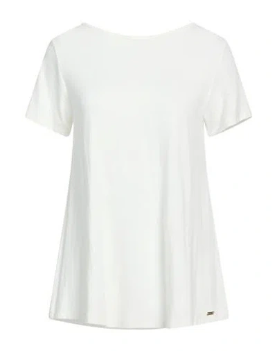 Kaos Day By Day Woman T-shirt Cream Size 6 Viscose, Elastane In White