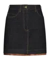 Kaos Denim Skirt With Belt Loops In Black
