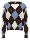 Kaos Diamond-pattern Round-neck Sweater In Multi