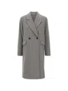 Kaos Double-breasted Coat In Gray