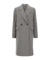 Kaos Double-breasted Coat In Gray