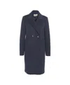 Kaos Double-breasted Structured Coat In Black