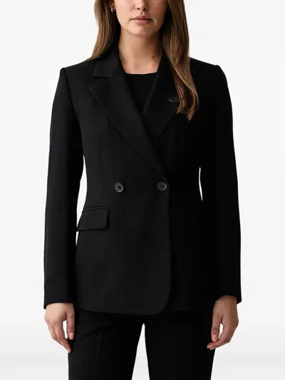 Kaos Double-breasted Peak-lapels Blazer In 블랙