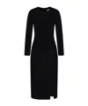 Kaos Drape Pattern Dress In Black