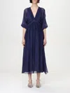 Kaos Dress  Woman Color Blue
