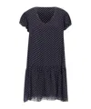 Kaos Polka Dot Viscose Crepe Dress