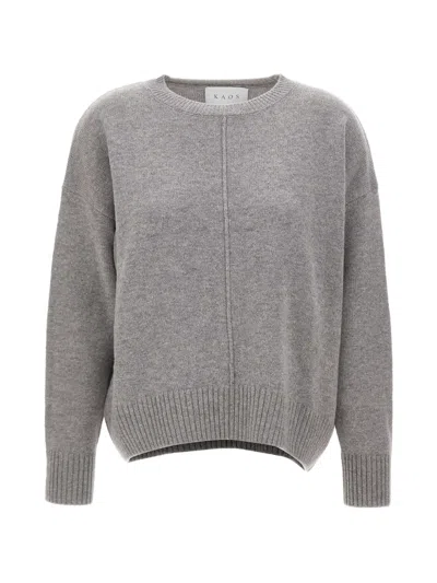 Kaos Dropped-shoulder Sweater In Grau