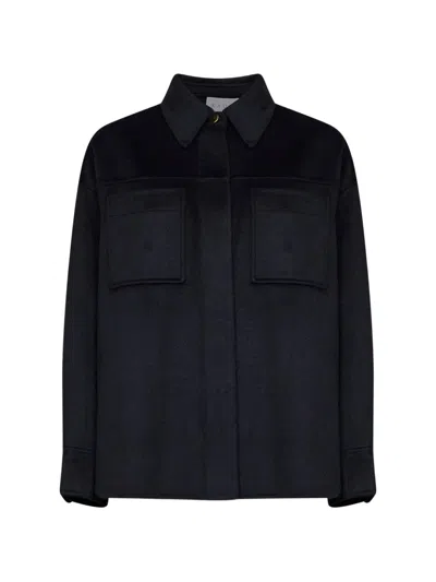 Kaos Drop-shoulder Patch-pocket Jacket In 블루
