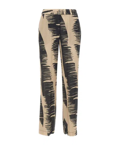 Kaos Elastic Waist Casual Pants In Multi