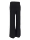Kaos Elastic-waist Straight Trousers In Black