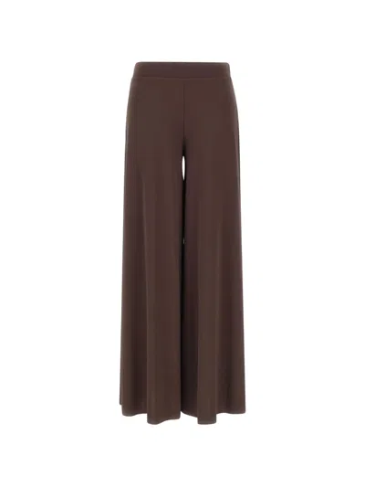 Kaos Elasticated-waistband Trousers In Brown