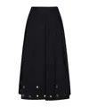 Kaos Eyelet Midi Skirt
