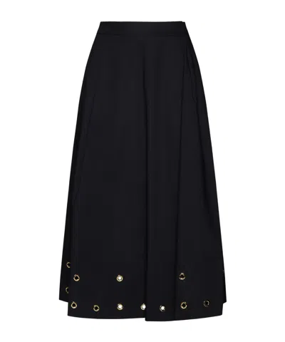 Kaos Eyelet Midi Skirt