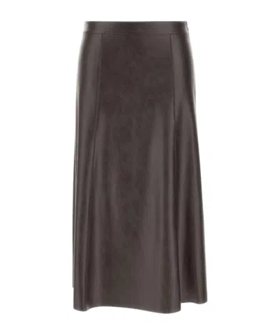 Kaos Flared Skirt In Brown