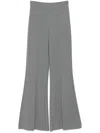 Kaos Logo-plaque Palazzo Pants In Grey