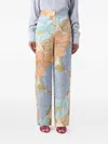 Kaos Woman Pants Sky Blue Size 4 Viscose In Blue