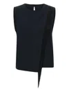 Kaos Fringe-detailing Top In Black