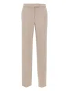 Kaos Front-crease Trousers In Neutral