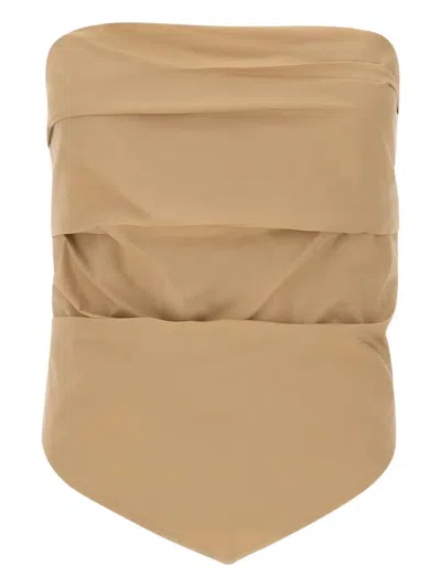 KAOS GATHERED BANDEAU TOP