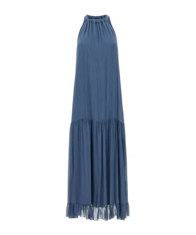 Kaos Halterneck Maxi Dress In Blue