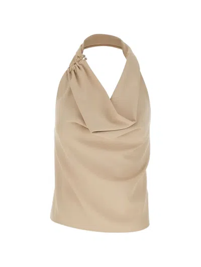 Kaos Halterneck Top In Neutral