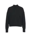 Kaos High Collar Knit Sweater In Black