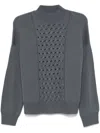Kaos High-neck Sweater In Grey