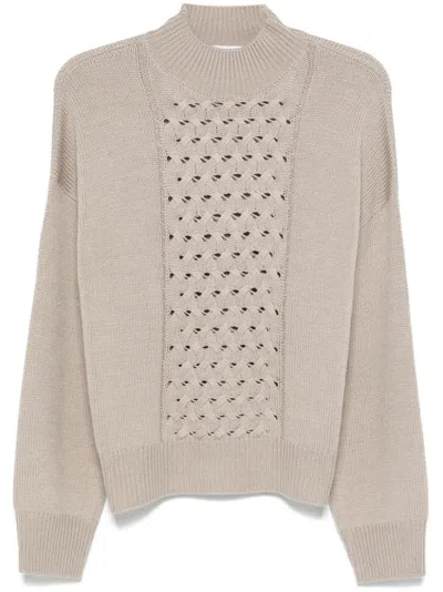 Kaos High-neck Sweater In Neutrals