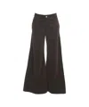 Kaos High-waist Wide-leg Trousers In Soft Corduroy In Multi