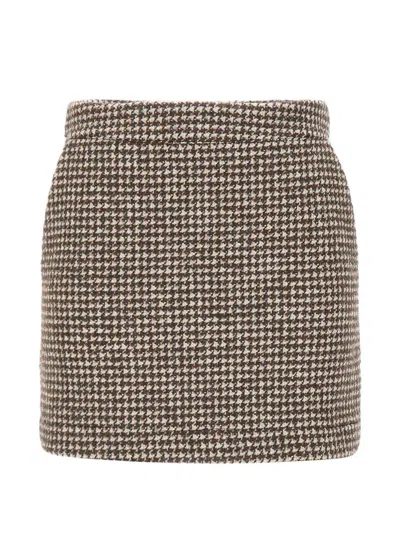 Kaos Houndstooth-pattern Mini Skirt In Multi