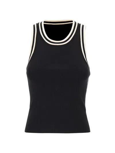 Kaos Icona Contrast-trim Tank Top In Black