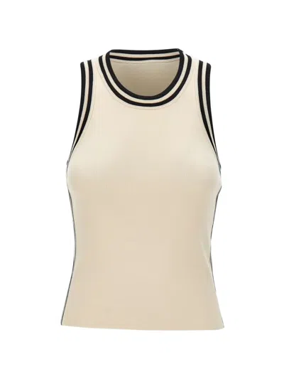 Kaos Icona Contrast-trim Tank Top In Neutral