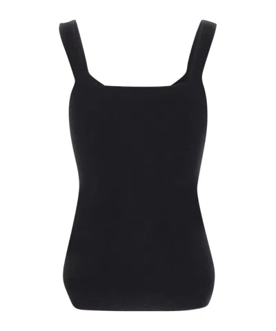 Kaos Icona Sleeveless Knitted Top In Black