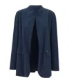 Kaos Stretch-cotton Blazer In Blue